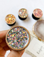 Fashion Colorful Gold Color Acrylic Round Epoxy Airbag Holder For Mobile Phone