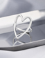 Fashion Rose Gold Color Cutout Heart Ring