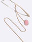 Fashion Gold Alloy Frosted Ball Geometric Glasses Chain