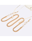 Fashion Silver Metal Pearl Corn Chain Glasses Cord