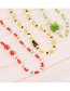 Fashion Yellow Pearl Resin Bee Rice Beaded Necklace