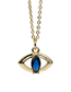 Fashion B Copper Gold Plated Diamond Eye Necklace