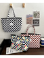 Fashion Color Nylon Checkerboard Large Capacity Shoulder Bag