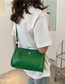 Fashion Green Pu Oblique Span Large Capacity Cylinder Bag