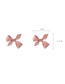 Fashion A White Alloy Spray Paint Bow Stud Earrings