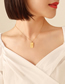 Fashion Gold Titanium Steel Gold Plated Elizabethan Face Tag Necklace