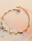 Fashion X507-golden Necklace-40+5cm Titanium Steel Gold Plated Geometric Necklace