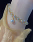 Fashion Gold Color Geometric Diamond Pearl Bracelet
