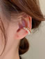 Fashion Gold Color Pure Copper Twist Wrapped Pearl C-shaped Ear Cuff