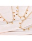 Fashion White Bronze Zirconium Heart Pendant Necklace