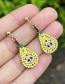 Fashion Color Alloy Rice Bead Owl Stud Earrings