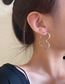 Fashion Silver Color Alloy Geometric Heart Earrings