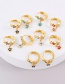 Fashion White Brass-set Zirconium Oil Drop Pendant Pendant Star Earrings