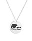 Fashion Silver Color Mother + 1 Bear Alloy Round Cake Letter Mama Bear Necklace
