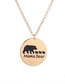 Fashion Gold Coloren Mother + 3 Bears Alloy Round Cake Letter Mama Bear Necklace