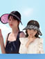Fashion Children's Pink Plastic Print Big Brim Sun Hat