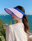 Fashion Children's Pink Plastic Print Big Brim Sun Hat