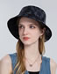 Fashion Black Cotton Short Brim Tie Dye Bucket Hat