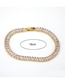 Fashion Color Brass Set Zirconium Crystal Tennis Chain Bracelet