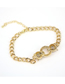 Fashion Necklace Gold-plated Brass Leopard Necklace With Diamonds