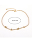 Fashion Love Suit Copper Set Zirconia Prong Chain Letter Necklace Bracelet Set
