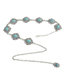 Fashion Silver Color Metal Turquoise Flower Chain Waist Chain