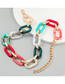 Fashion Color Resin Colored Chain Necklace