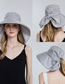 Fashion Beige Polyester Big Brim Bucket Hat
