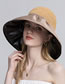 Fashion Turmeric Polyester Vinyl Big Brim Bucket Hat