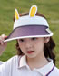 Fashion Color Changing Bunny Black Polyester Color Changing Rabbit Big Brim Top Hat
