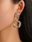 Fashion Silver Color Alloy Irregular Geometry Stud Earrings