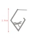 Fashion Cross Stainless Steel Geometric Earrings (single)