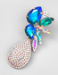 Fashion Ab Color Alloy Geometric Diamond Stud Earrings