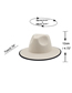 Fashion Camel Black Edging 54cm Tweed Jazz Hat