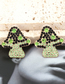 Fashion Mixed Color Alloy Diamond Mushroom Stud Earrings