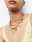 Fashion Gold Alloy Sun Chain Double Layer Necklace