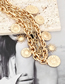 Fashion Gold Alloy Sun Chain Double Layer Necklace
