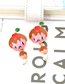 Fashion Mixed Color Alloy Dripping Oil Apple Cartoon Character Earrings