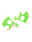 Fashion Mixed Color Alloy Drop Oil Dog Stud Earrings