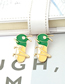Fashion Mixed Color Alloy Drop Oil Locust Stud Earrings