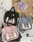 Fashion Pink [khaki Rabbit + 3 Acrylic] Canvas Print Cartoon Handbag