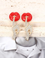 Fashion Red Alloy Drop Oil Red Lip Stud Earrings