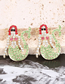 Fashion Mixed Color Alloy Diamond Mermaid Stud Earrings