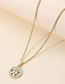 Fashion Gold Stainless Steel And Diamond Tree Of Life Necklace