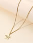 Fashion Steel Color Stainless Steel Openwork Turtle Necklace