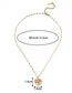 Fashion Gold Stainless Steel Love Tree Of Life Necklace