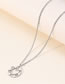 Fashion Steel Color Stainless Steel Heart Necklace