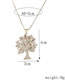 Fashion Gold Bronze Zirconium Tree Of Life Necklace