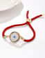 Fashion 01190cxyh Red Rope Bronze Zirconium Plated Eye Bracelet