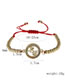 Fashion Cb0318yh Mixed Color Bead Chain Bronze Zirconium Alphabet Mama Beaded Bracelet